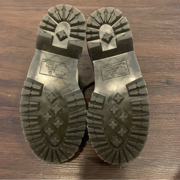 Dr. Marten 1461 Smooth Leather Platform Shoes White Size 6 - Picture 6 of 7